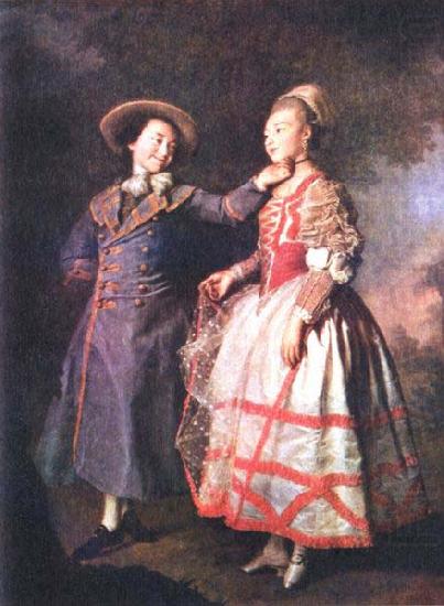 Dmitry Levitzky E. N. Khruschova and Princess E. N. Khovanskaya. china oil painting image